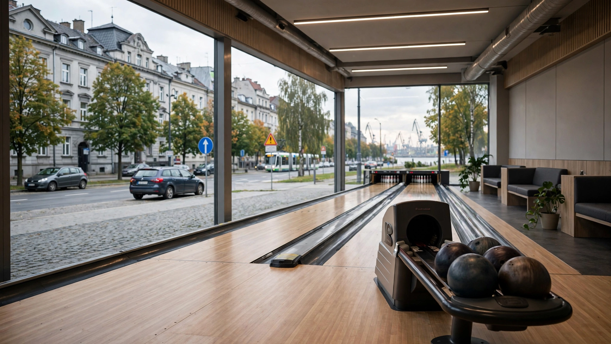 Tor do kręgli w kręgielni MK Bowling w centrum Hit2Fit w Szczecinie
