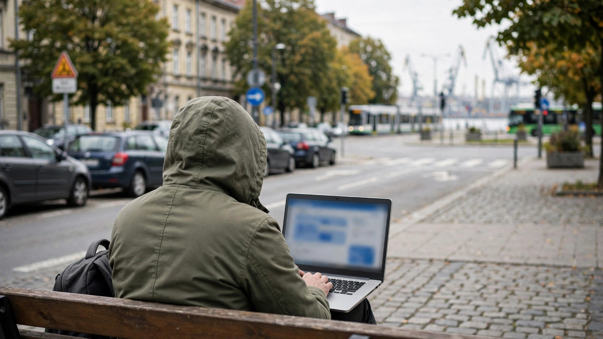 Mieszkaniec Szczecina głosuje online na projekt Szczecińskiego Budżetu Obywatelskiego