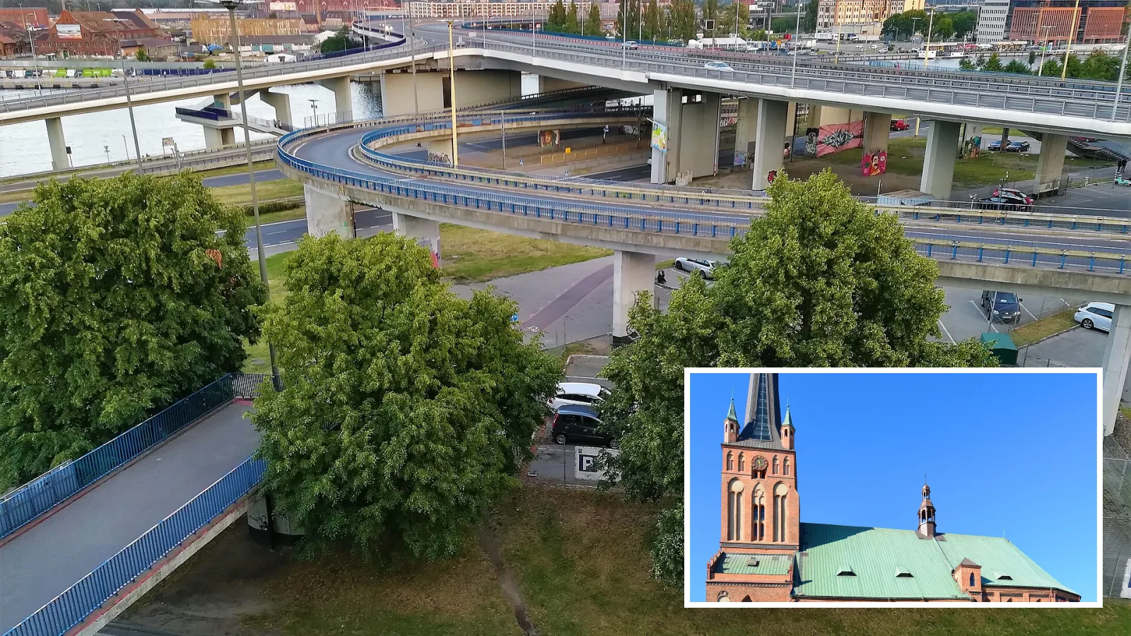 Trasa Zamkowa, Bazylika Archikatedralna św. Jakuba Apostoła w Szczecinie — zdjęcia poglądowe